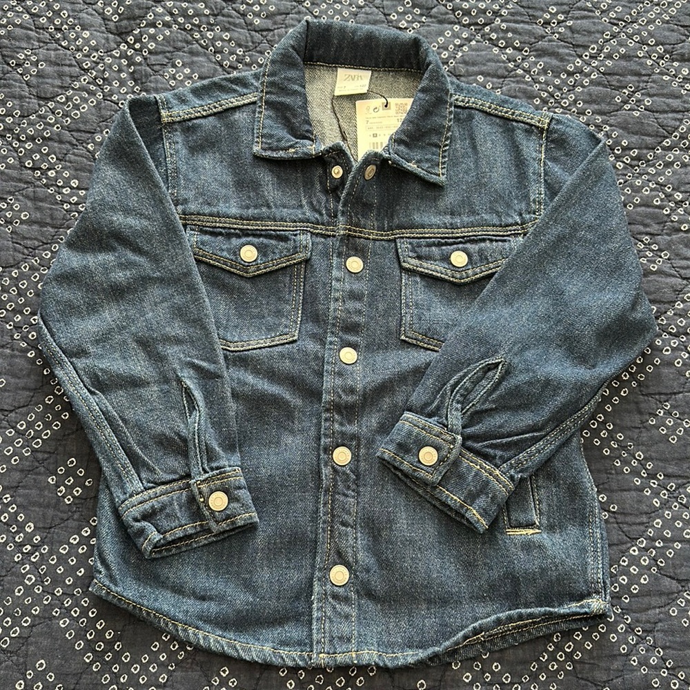 Zara Snap Jean Jacket Size 7